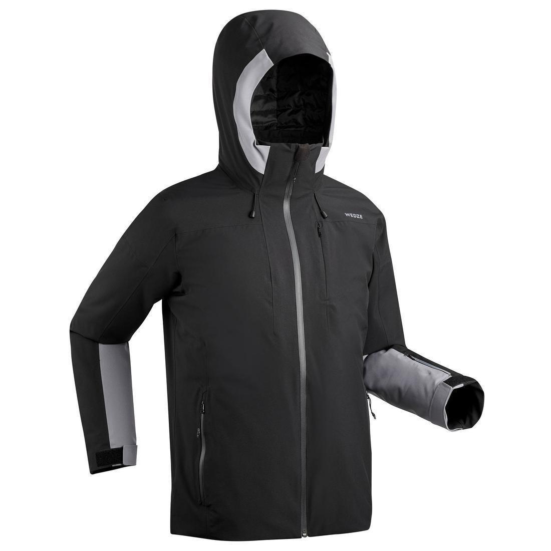L  Mens Piste Ski Jacket, Black, No Color, large image number 9