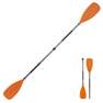 ITIWIT - 215 cm  2-Part Adjustable Symmetrical Kayak Paddle, Fluo Orange