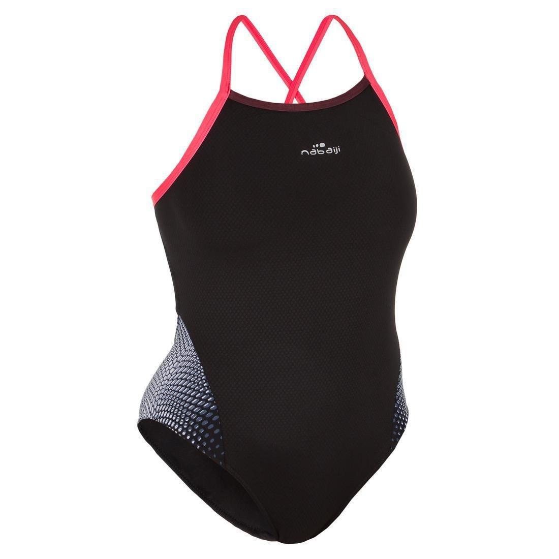 M/L  Black and White Women's Lexa XP One-Piece Swimsuit, , large image number 4