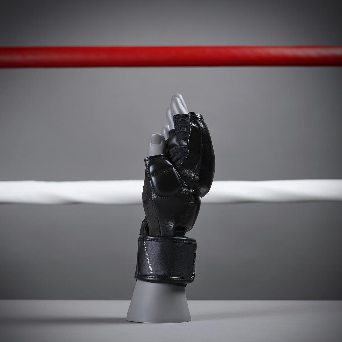 Large  Cardio Boxing Mitts 500 - Black, No Color, large image number 3