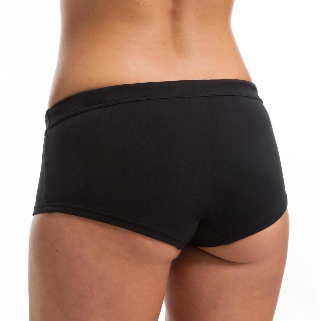 BLACK Women's Aquafitness Swimsuit Briefs Meg - Black, No Color, large image number 4