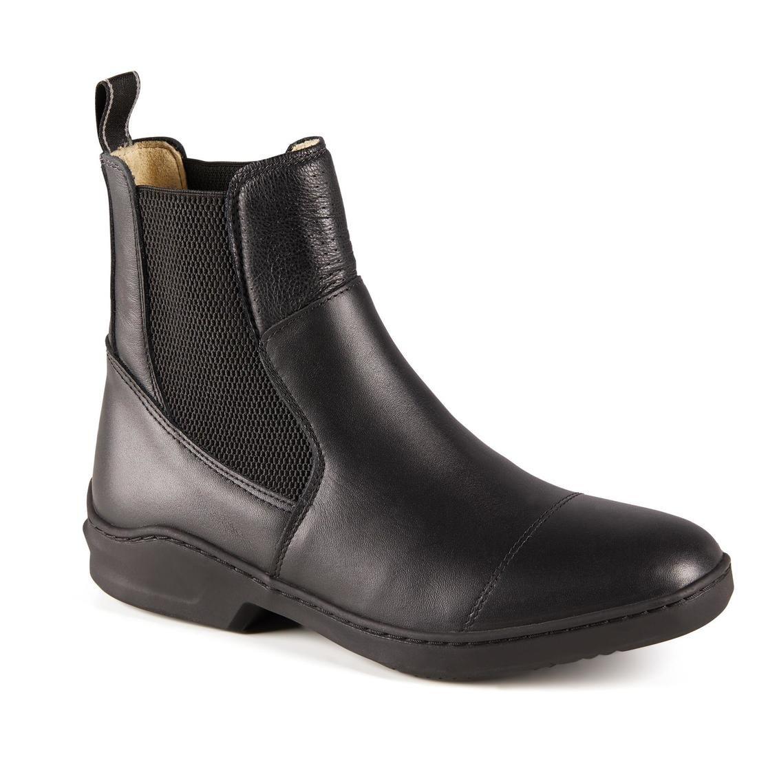 EU 42  560 Adult Horse Riding Leather Jodhpur Boots, Black, No Color, large image number 1
