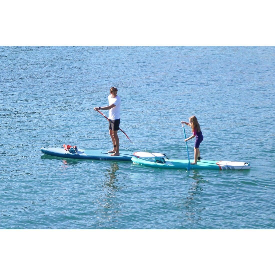 140 cm  2-Part Sup Paddle 100 Collapsible Adjustable 140-180 cm Small Builds, Glacier Blue, No Color, large image number 13