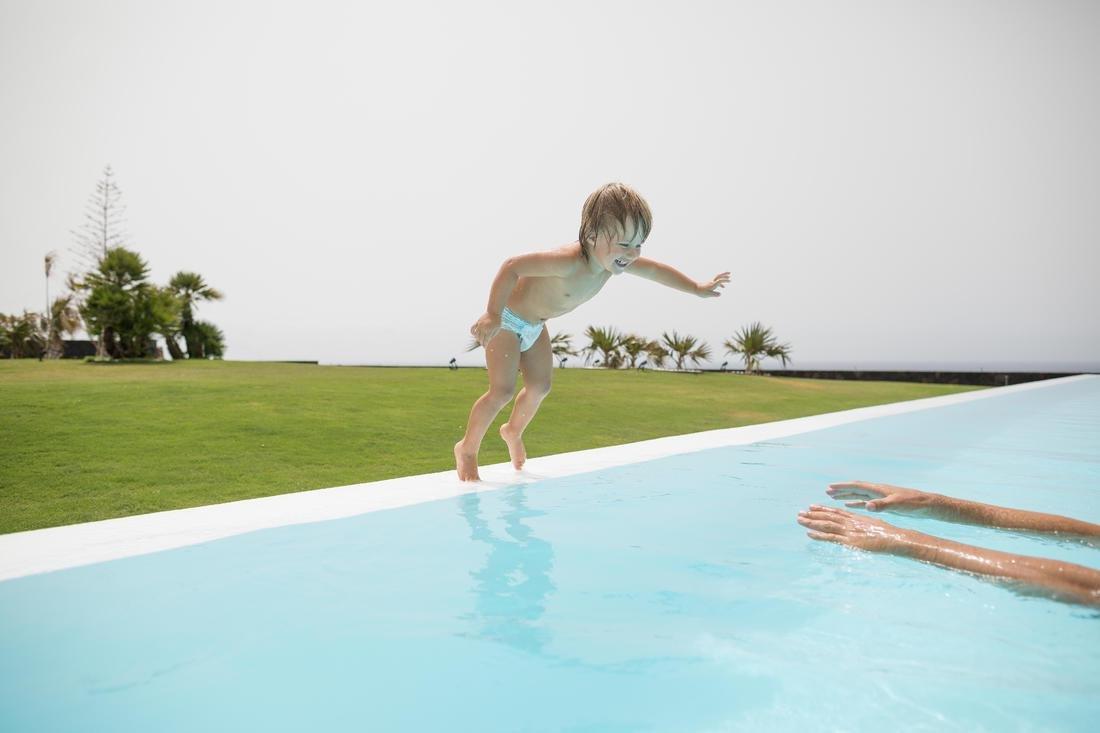 بنطلون سباحة للأطفال قابل للفصل، 6-112كجم، أبيض, No Color, large image number 9