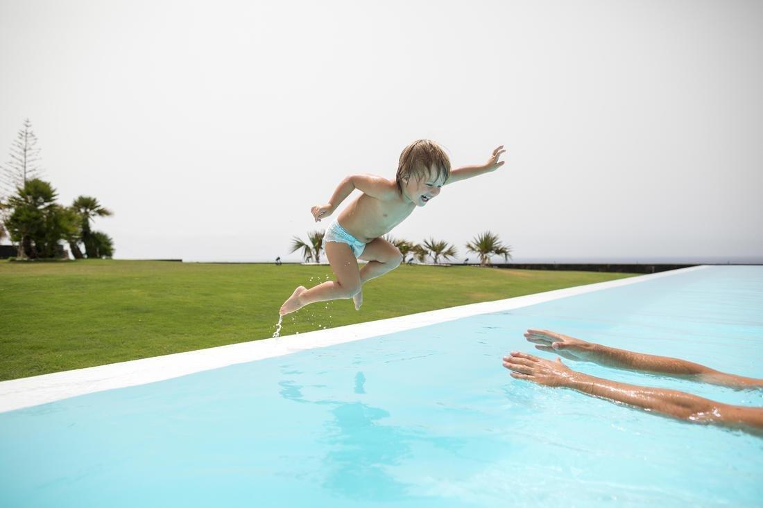 بنطلون سباحة للأطفال قابل للفصل، 6-112كجم، أبيض, No Color, large image number 10