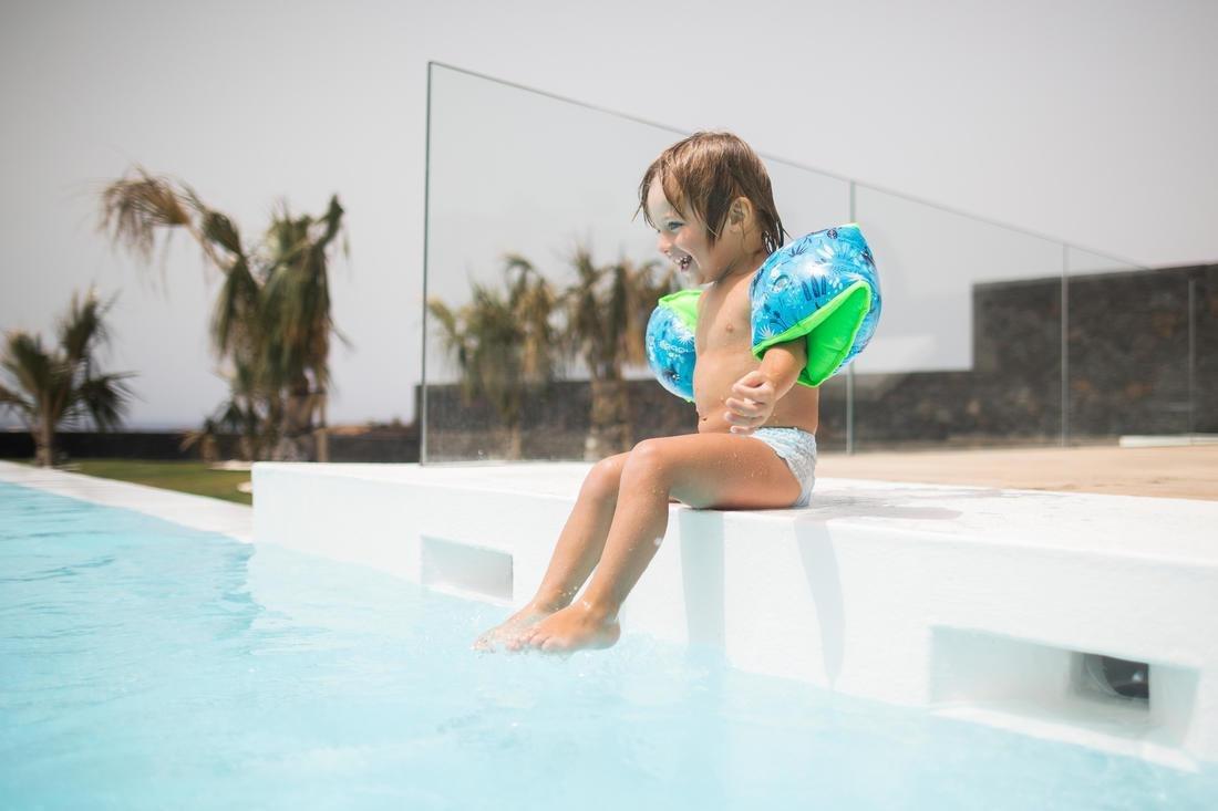 بنطلون سباحة للأطفال قابل للفصل، 6-112كجم، أبيض, No Color, large image number 12