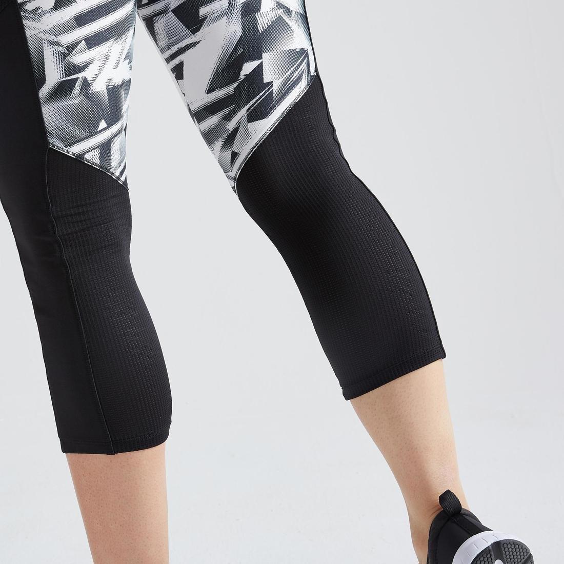 W26 L30  Fitness Short Leggings with Phone Pocket, Asphalt Blue, No Color, large image number 3