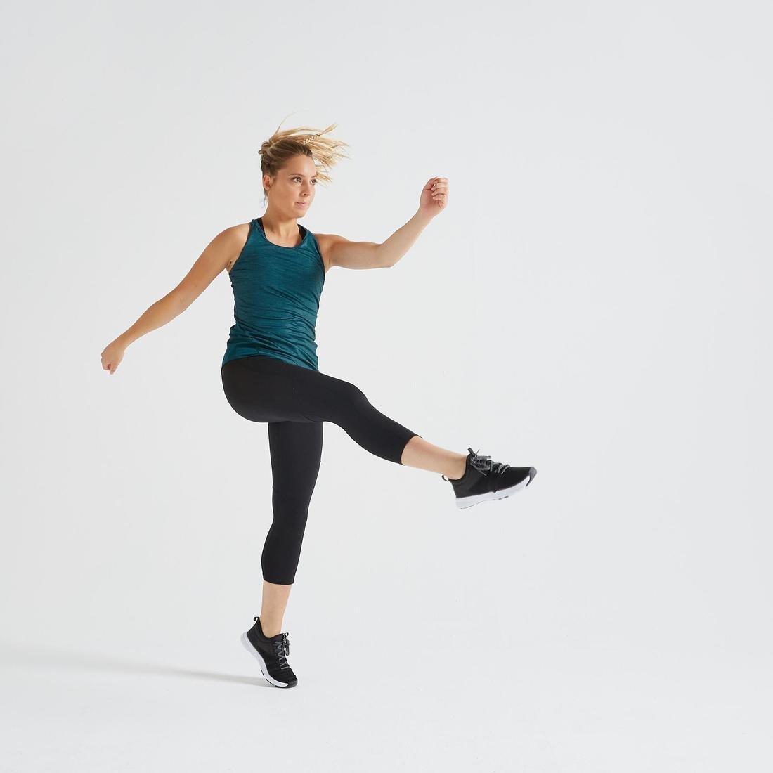 W26 L30  Fitness Short Leggings with Phone Pocket, Asphalt Blue, No Color, large image number 6