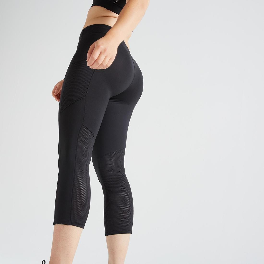 W26 L30  Fitness Short Leggings with Phone Pocket, Asphalt Blue, No Color, large image number 9