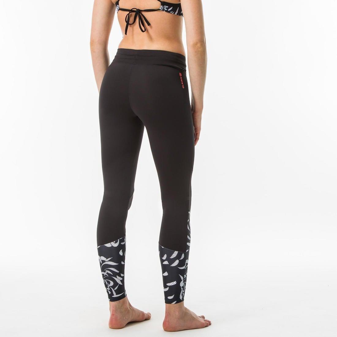 Small  Women's UV-Resistant 500 Surf Legging, Black, No Color, large image number 2