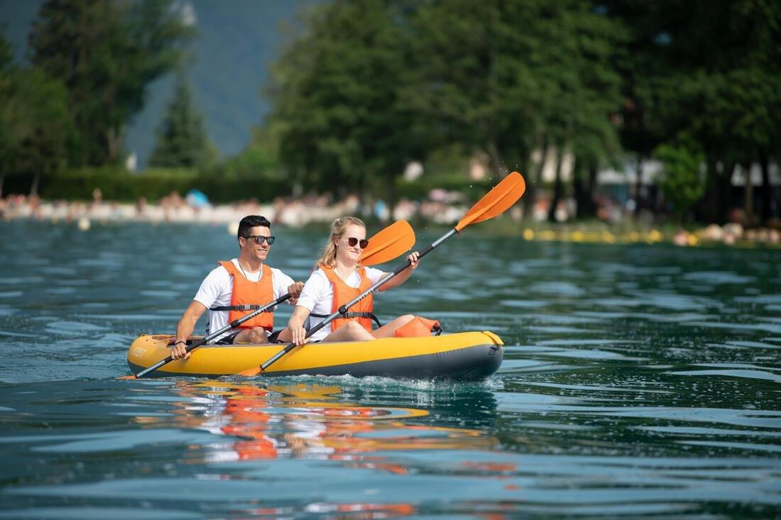 40-60 Kg  Kayak, Stand Up Paddle or Dinghy Buoyancy Vest, Blood Orange, No Color, large image number 8