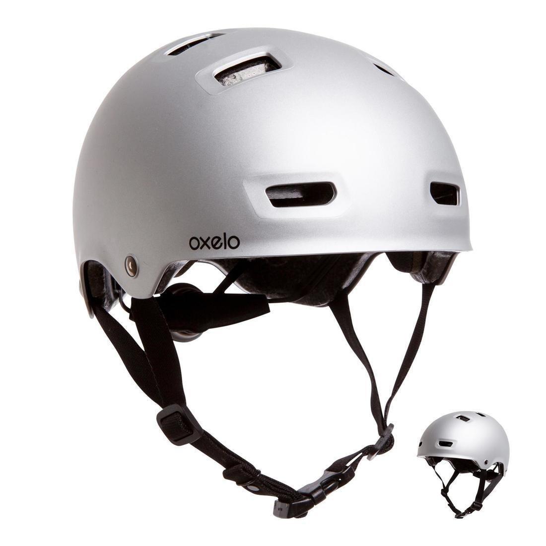 59-62 cm  MF500 Skating Skateboarding Scootering Helmet, Black, No Color, large image number 11