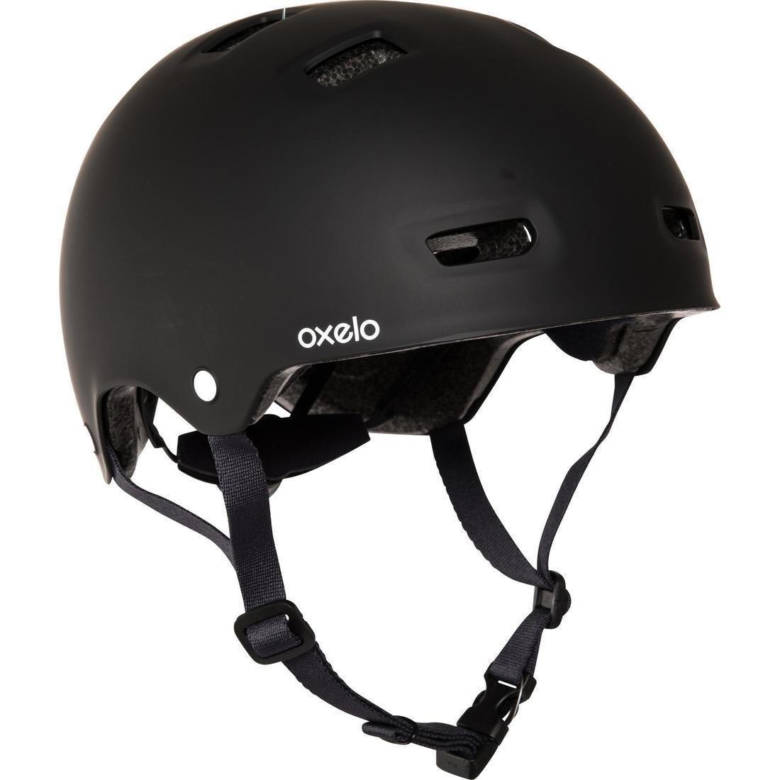 55-59 Cm  Mf500 Inline Skating Skateboarding Scootering Helmet, Black, No Color, large image number 1