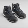 QUECHUA - EU 42  Mid Men's Waterproof Walking Shoes, Black