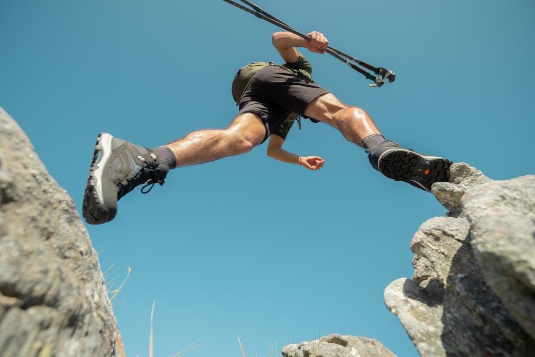 حذاء مشي لمسافات طويلة مقاومة للماء رجالي، أسود، مقاس 43 أوروبي, No Color, large image number 8