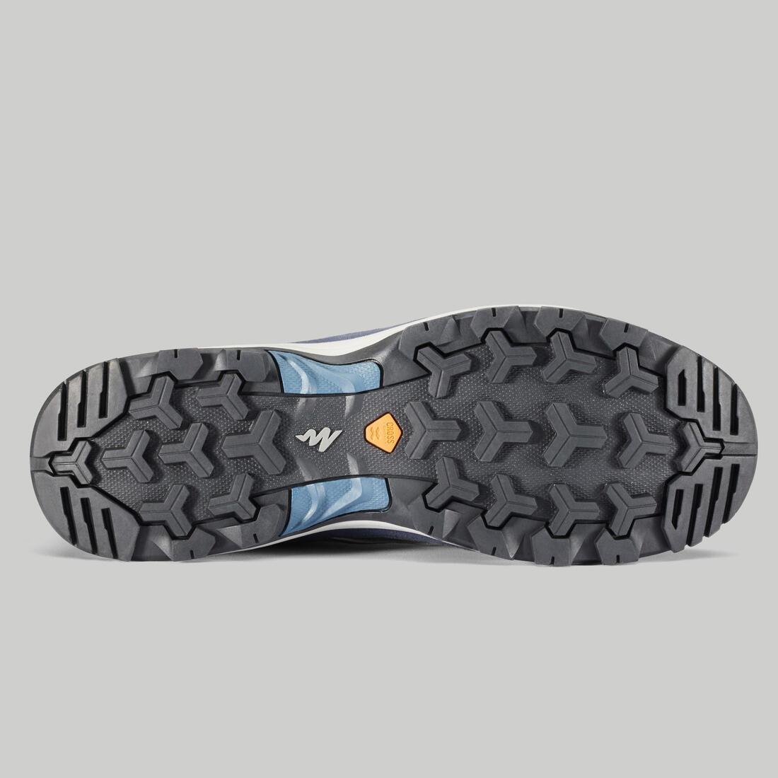 EU 47 Men's Waterproof Mountain Walking Shoes - MH100 Mid, Black, No Color, large image number 12