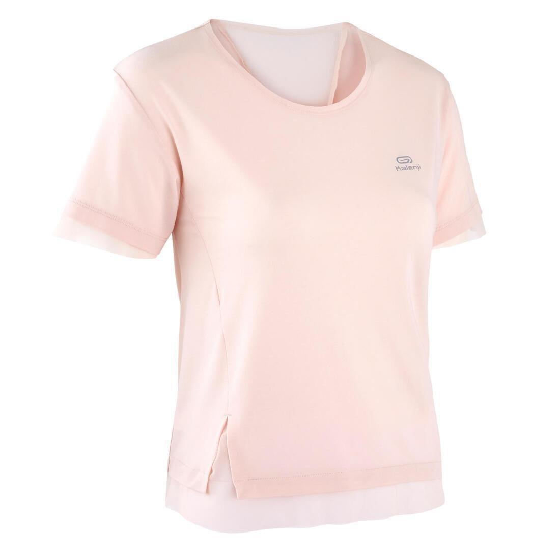 Large  Run Feel  Running T-Shirt, Pink, No Color, large image number 1