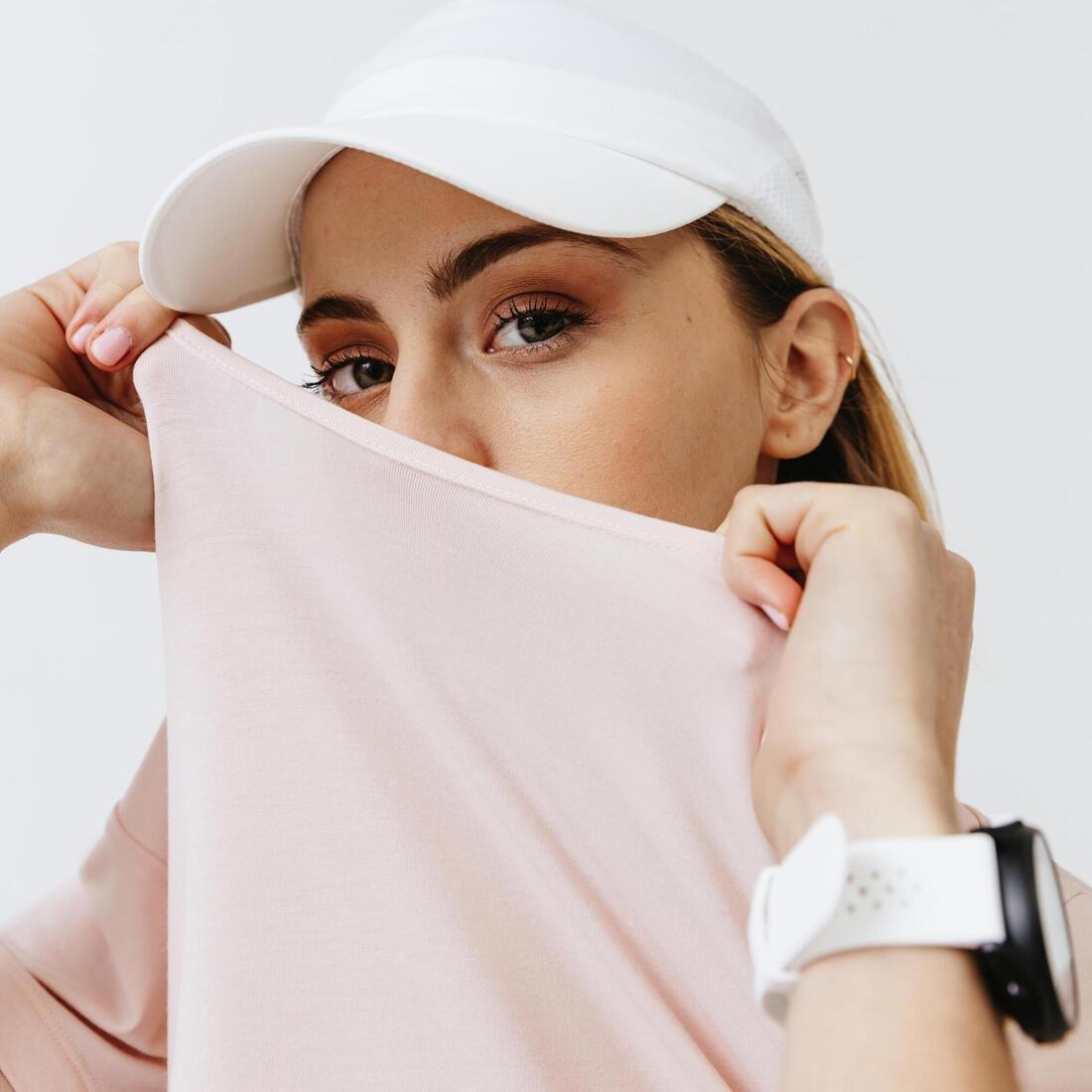 Large  Run Feel  Running T-Shirt, Pink, No Color, large image number 5