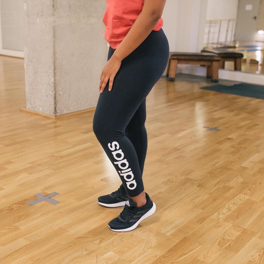 Women Leggings With Logo, Navy, , large image number 0
