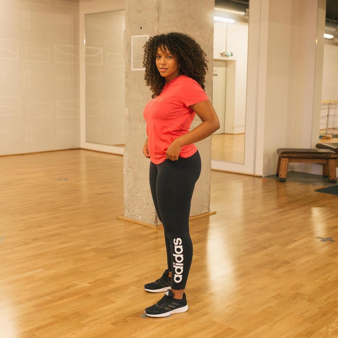 Women Leggings With Logo, Navy, , large image number 8