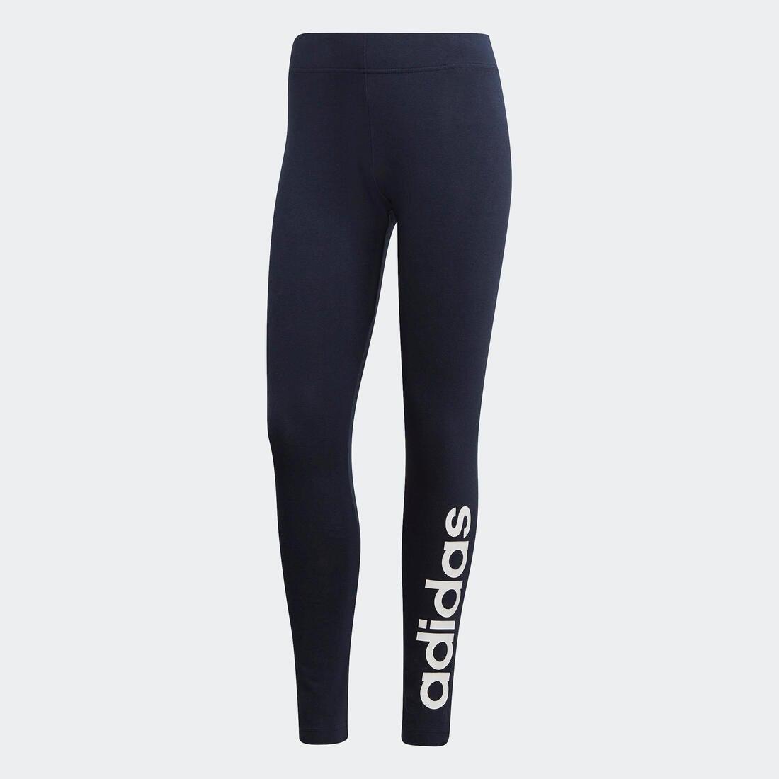 Large Women's Leggings - Navy Blue with Logo, , large image number 1