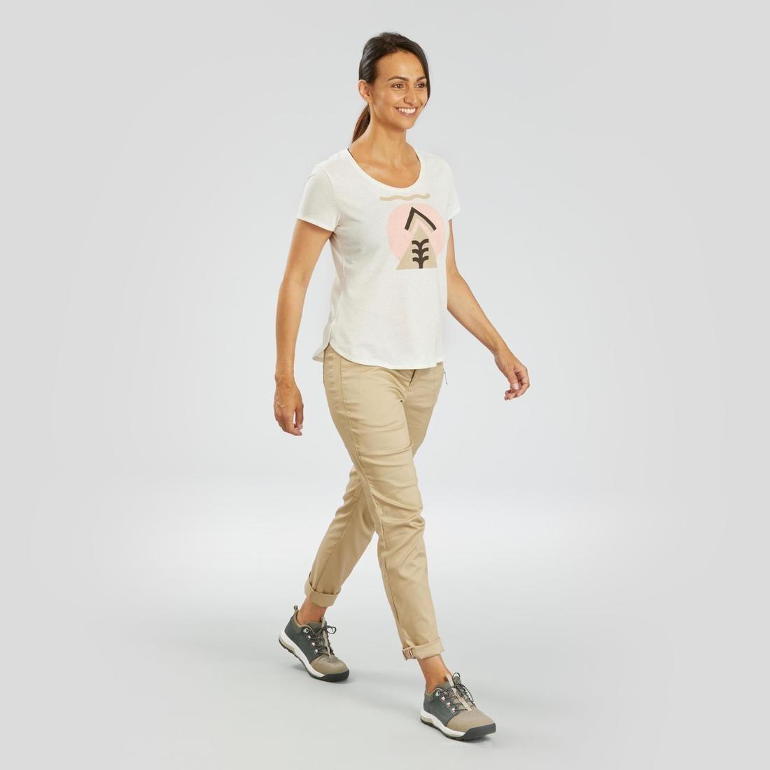 XL  Women's Contry Walking T-shirt - NH500, Bordeaux, , large image number 8