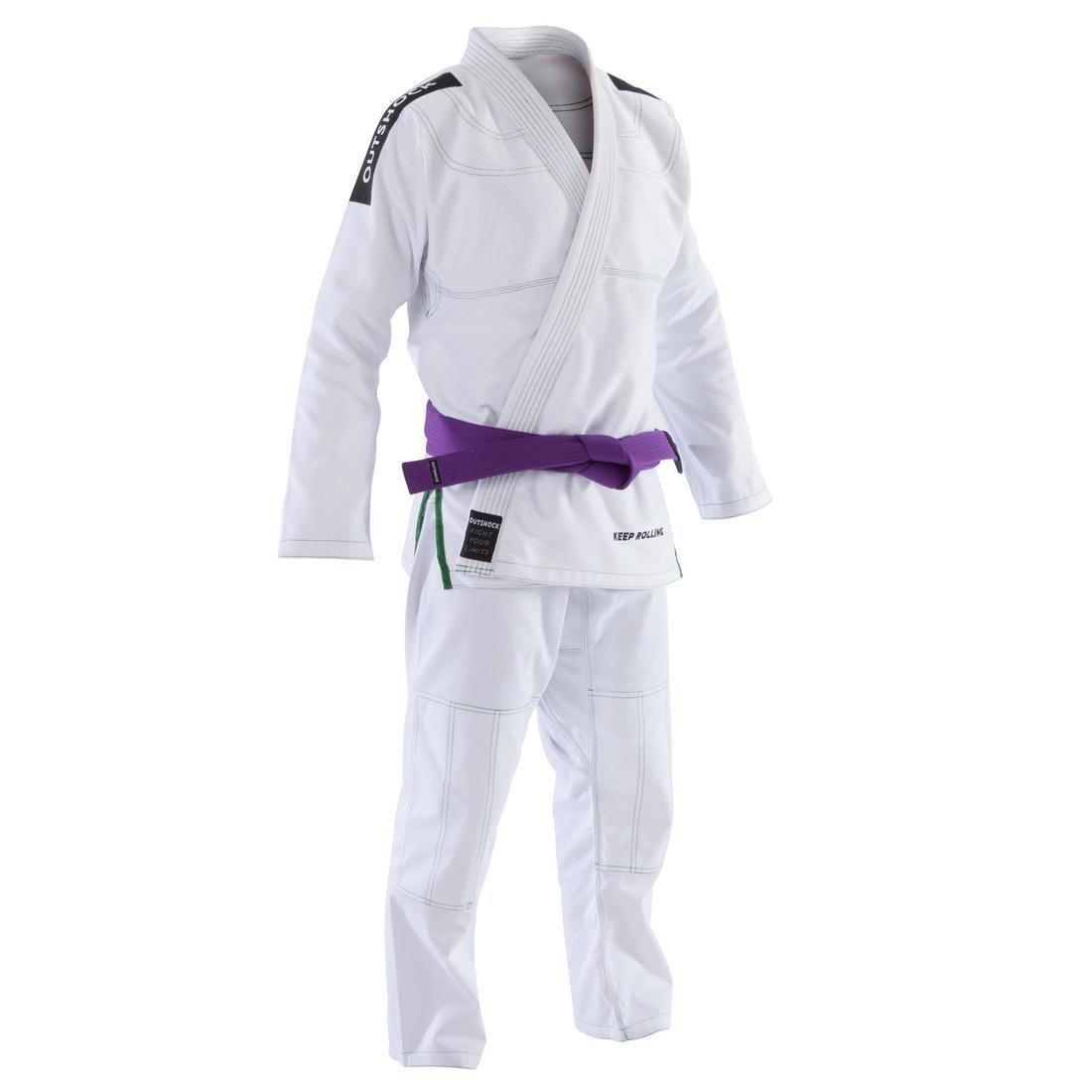 A2 175-185cm  500 Brazilian Jiu-Jitsu Adult Uniform, Snow White, , large image number 0