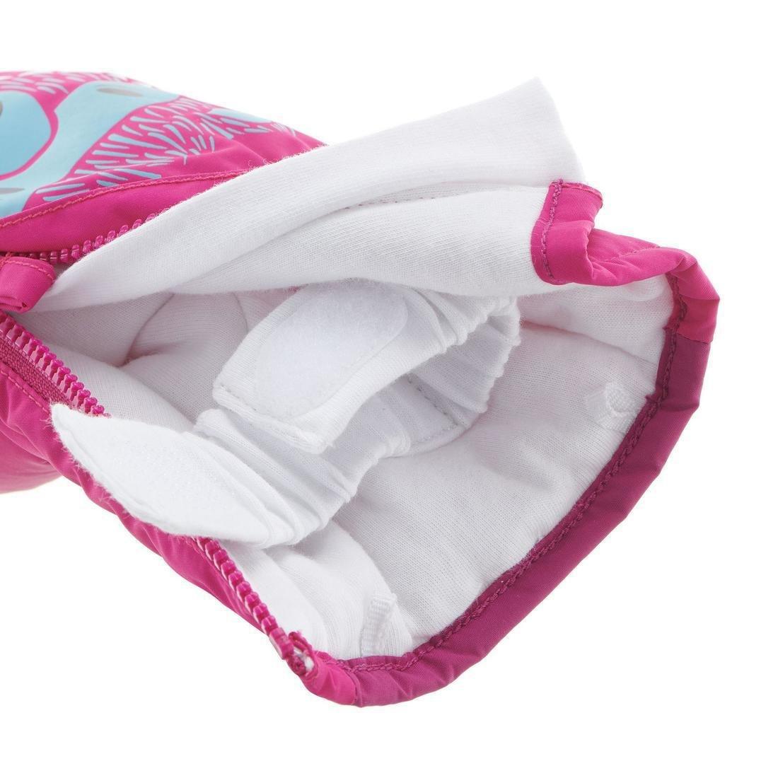 18 Months - 2 Years  Wedze Oneslide Babies' Ski Mittens - Pink., Fuchsia, , large image number 10