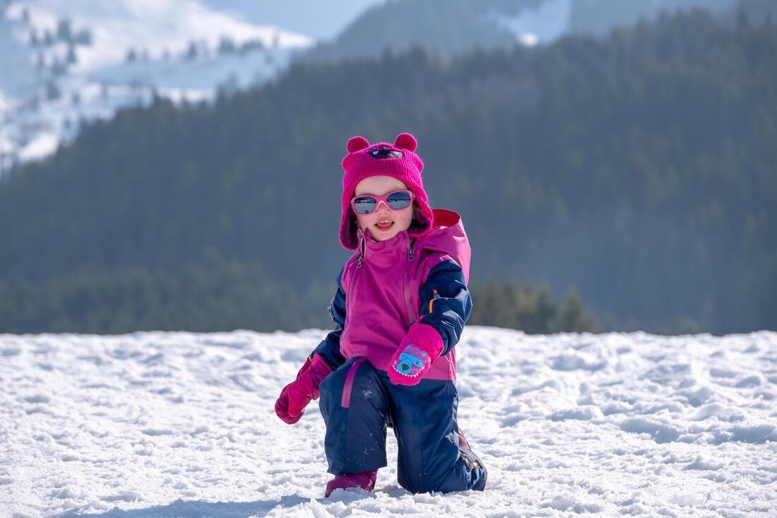 18 Months - 2 Years  Wedze Oneslide Babies' Ski Mittens - Pink., Fuchsia, , large image number 13