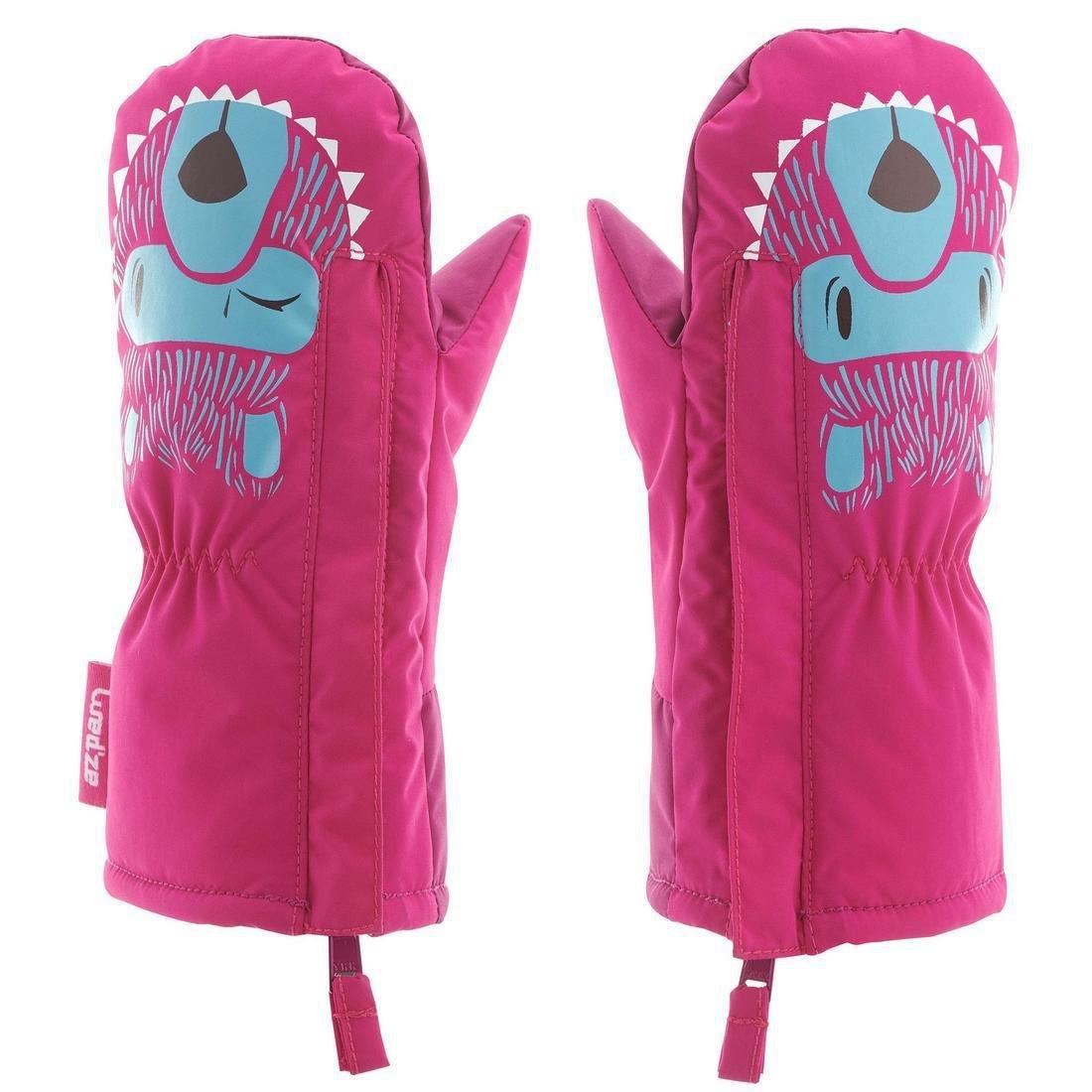 6- 12 Months  Wedze Oneslide Babies' Ski Mittens, Cobalt Blue, , large image number 6