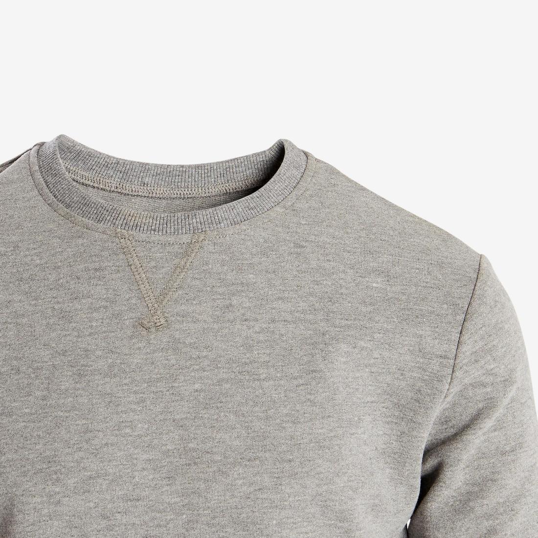 7-8 Yrs 100 Boys Gym Sweatshirt, Zinc Grey, , large image number 3