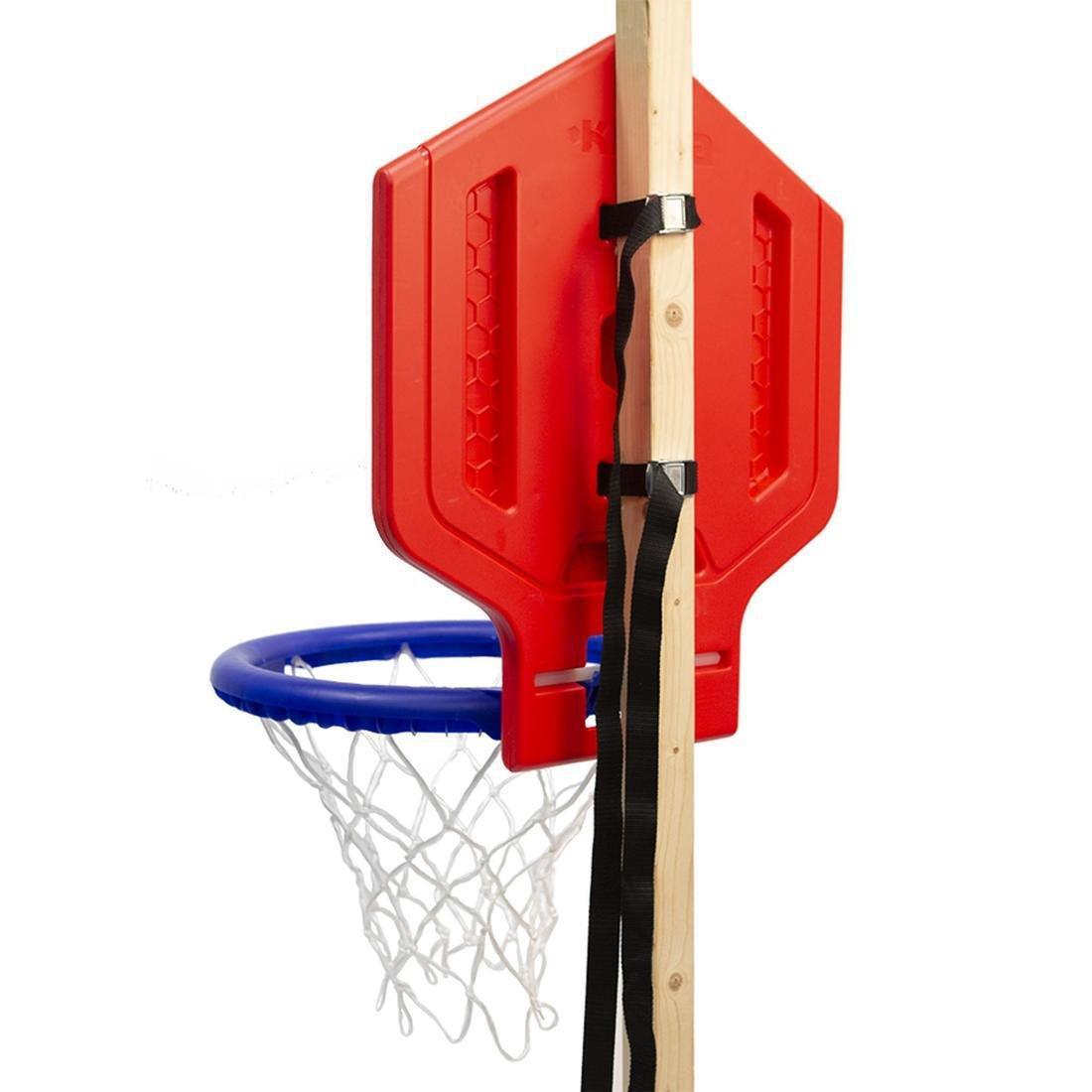 Hoop 500 Kids'/Adult Basketball Hoop - Blue/Red Transportable, , large image number 3
