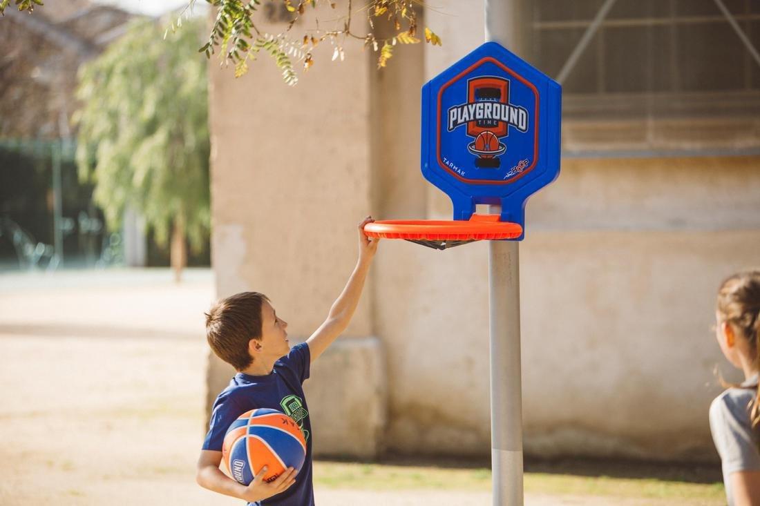 Hoop 500 Kids'/Adult Basketball Hoop - Blue/Red Transportable, , large image number 5