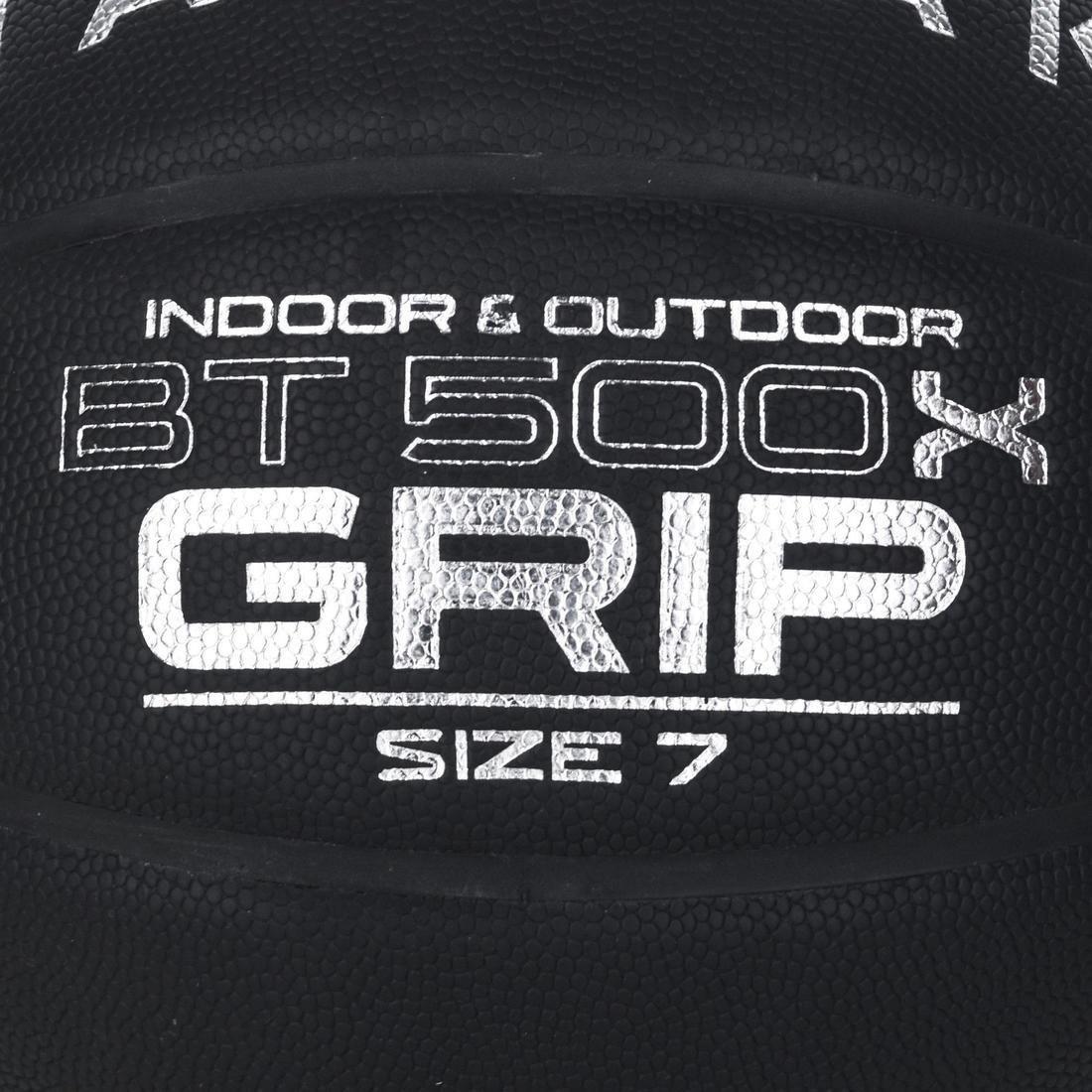 BT500 Adult Size 7 Grippy Basketball - Great Ball Feel, Black, , large image number 2