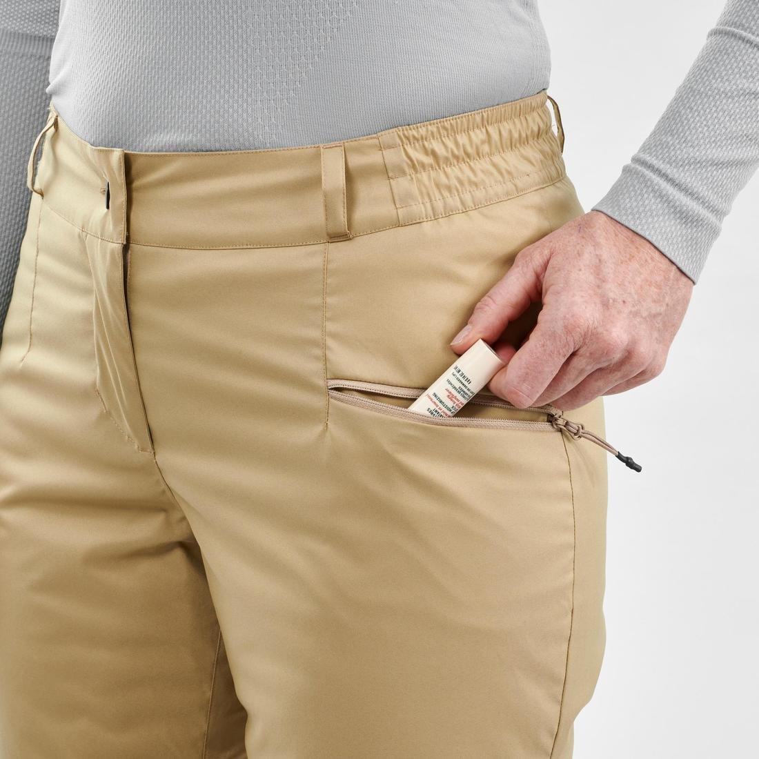 Extra Small  Women's Ski Trousers - Beige, Sand, , large image number 5