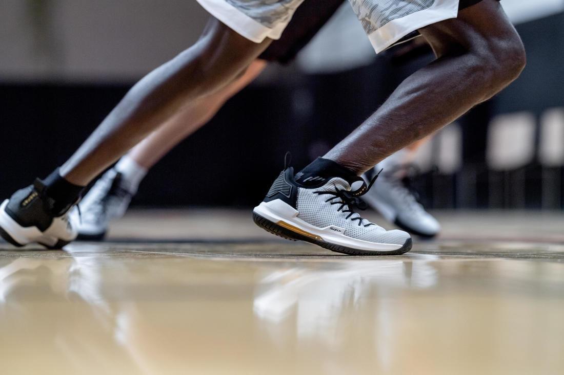 EU 42  Men's Low-Rise Basketball Shoes Fast 500, Lunar Grey, , large image number 13