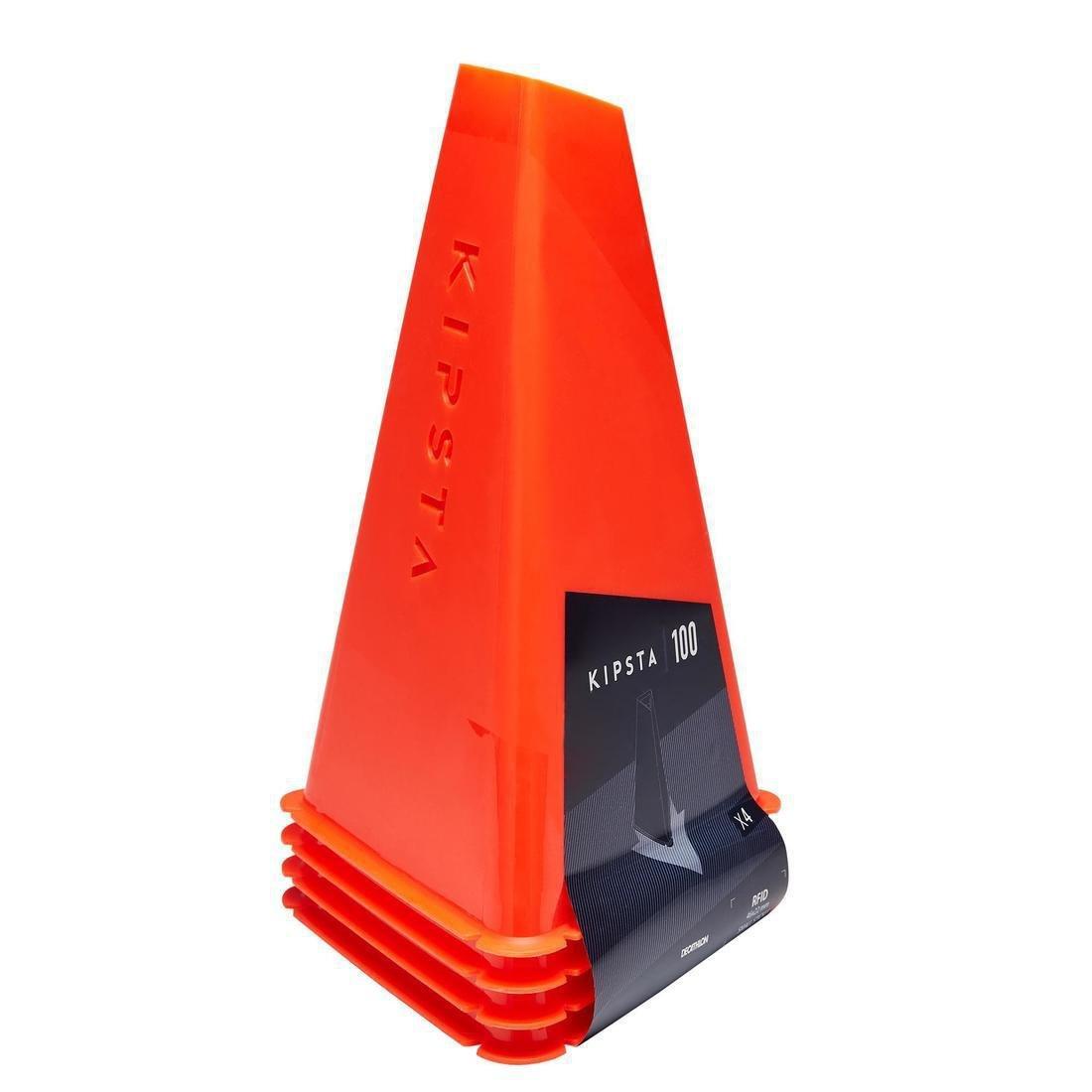 30cm Training Cones 4-Pack Essential - Orange, , large image number 0