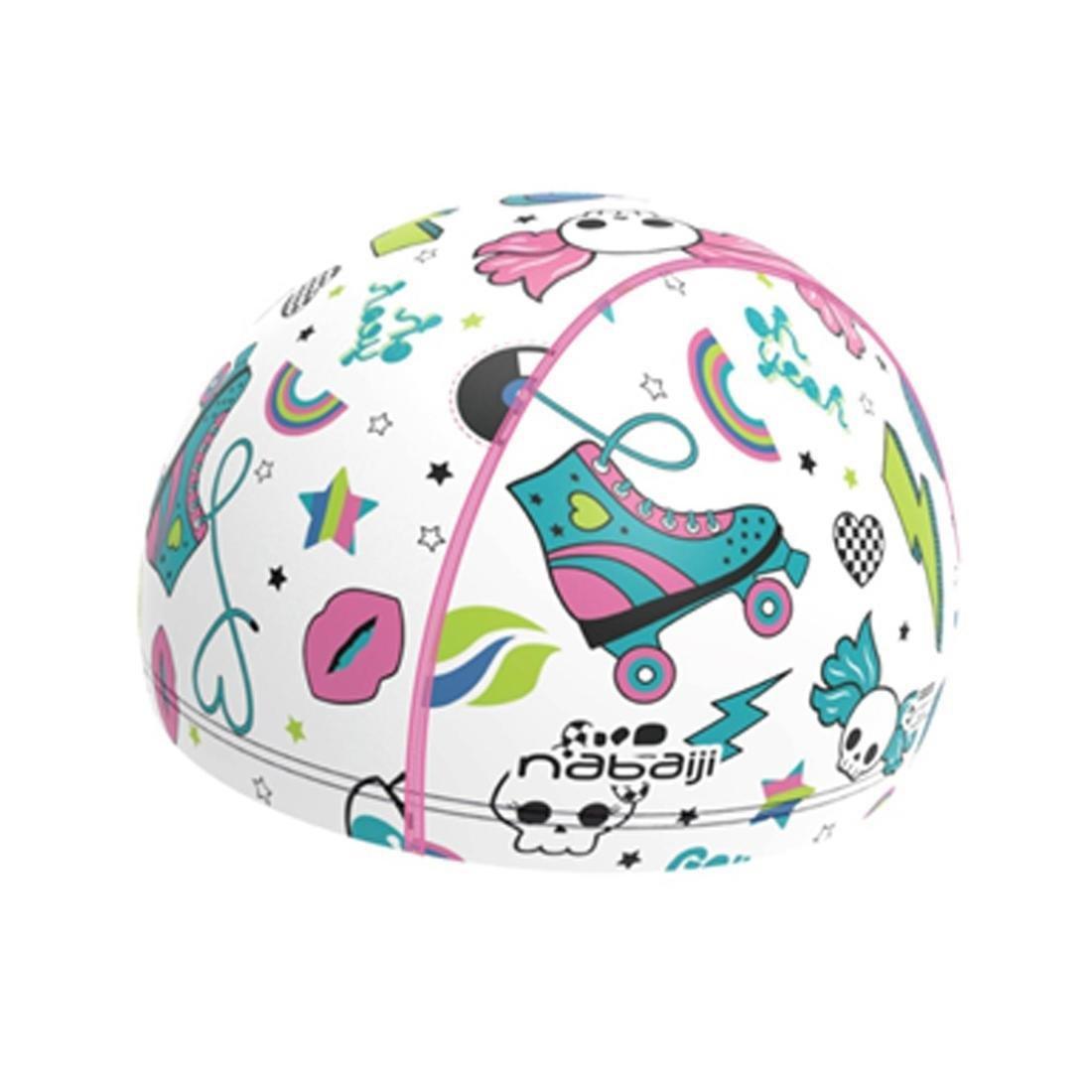 SILICONE MESH SWIM CAP SIZE S - PRINT WOZBOY, Magnolia, No Color, large image number 0