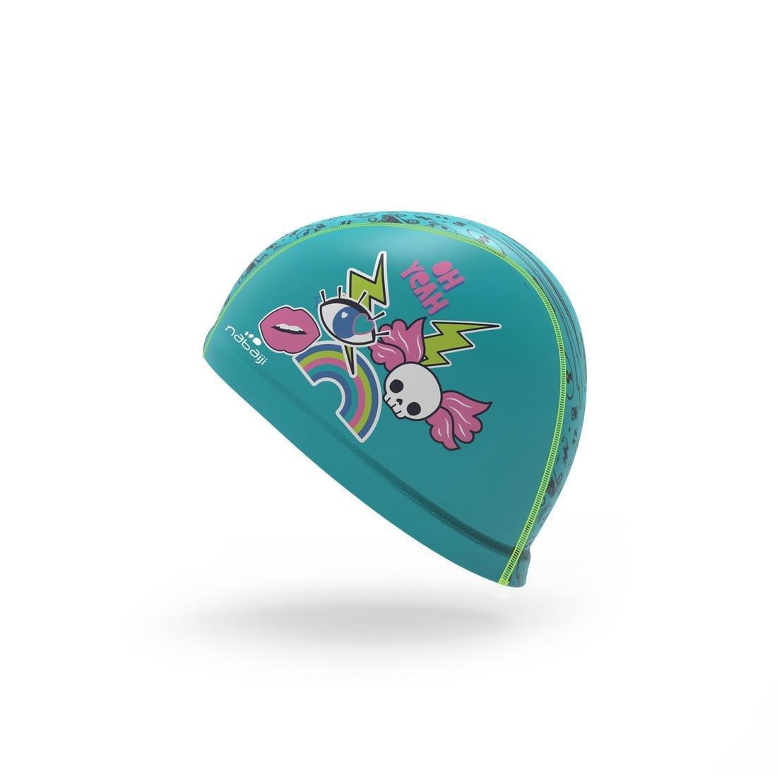 SILICONE MESH SWIM CAP SIZE S - PRINT WOZBOY, Magnolia, No Color, large image number 2