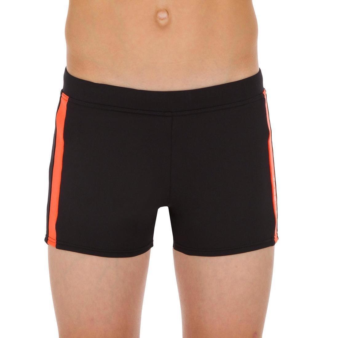 10-11Y  Boy's Yoke Swim Shorts, Black, , large image number 11