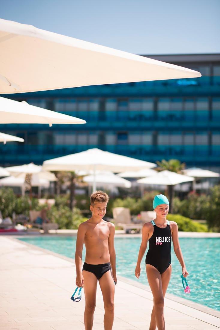 بدلة سباحة فيجا أن بي جاي أي للبنات من 8-9 سنوات من قطعة واحدة، أسود, No Color, large image number 7