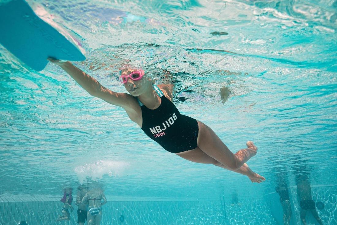 بدلة سباحة فيجا أن بي جاي أي للبنات من 8-9 سنوات من قطعة واحدة، أسود, No Color, large image number 13