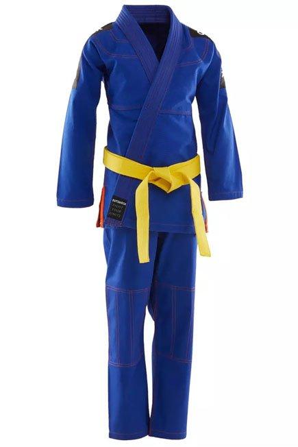 M2 125-135cm  500 Brazilian Jiu-Jitsu Kids' Uniform, Light Indigo, , large image number 0