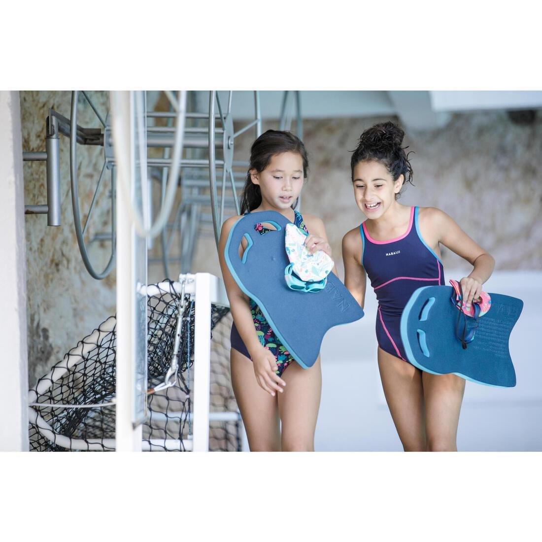 10-11Y  Girls' 1-Piece Swimsuit  Kamiye, Navy Blue, , large image number 1