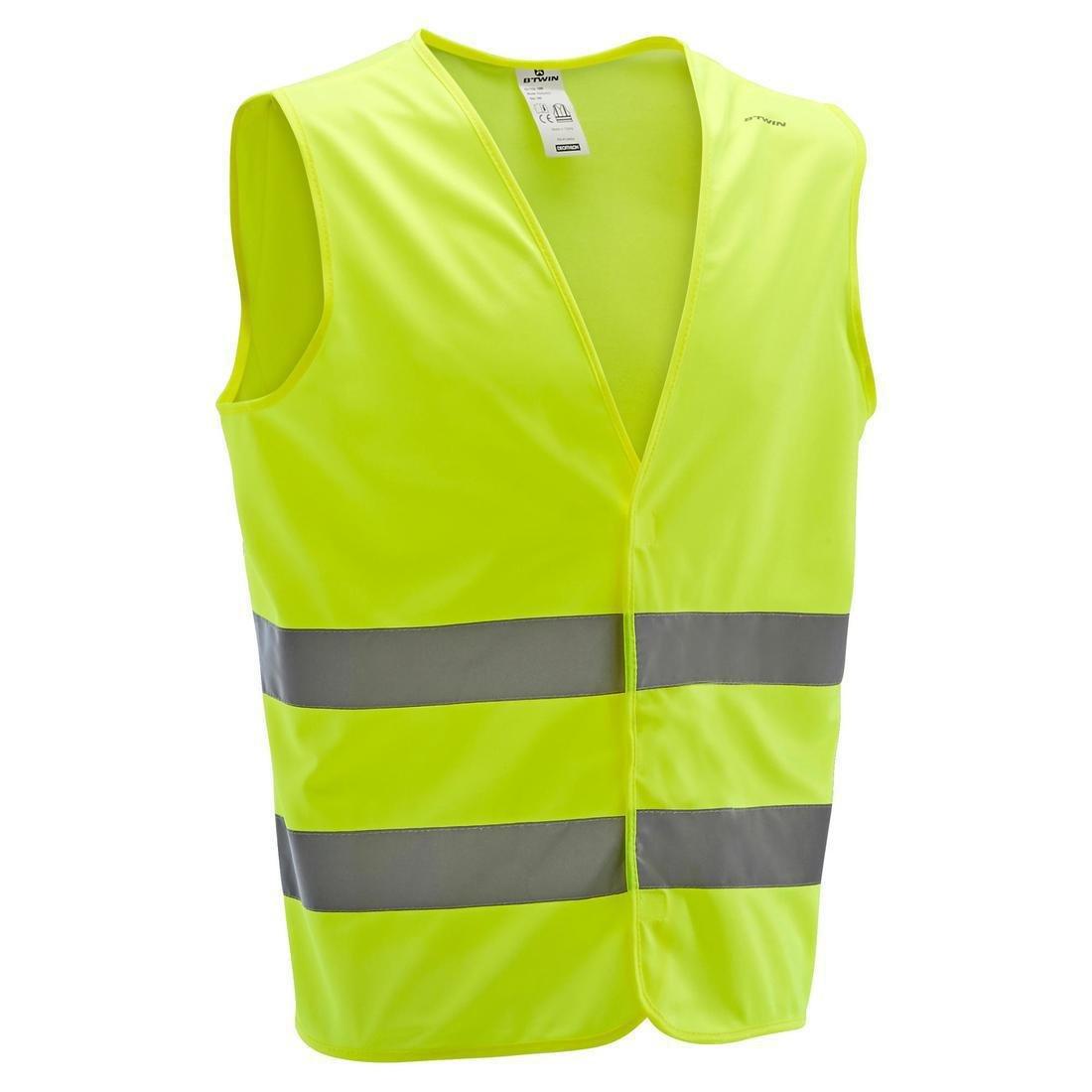 L/Xl  500 Adult Hi-Vis Cycling Gillet - En1150, Fluo Yellow, , large image number 12
