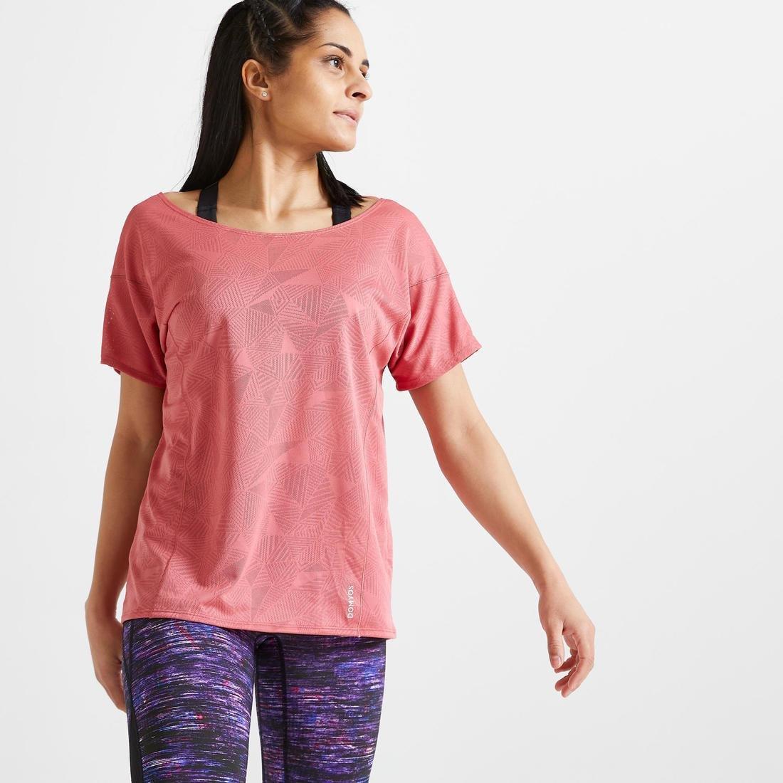 S/M  Loose Fitness T-Shirt, Blueberry, , large image number 3
