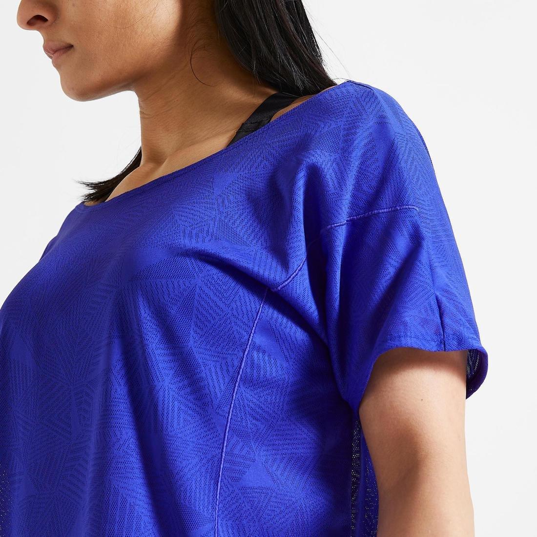 S/M  Loose Fitness T-Shirt, Blueberry, , large image number 14
