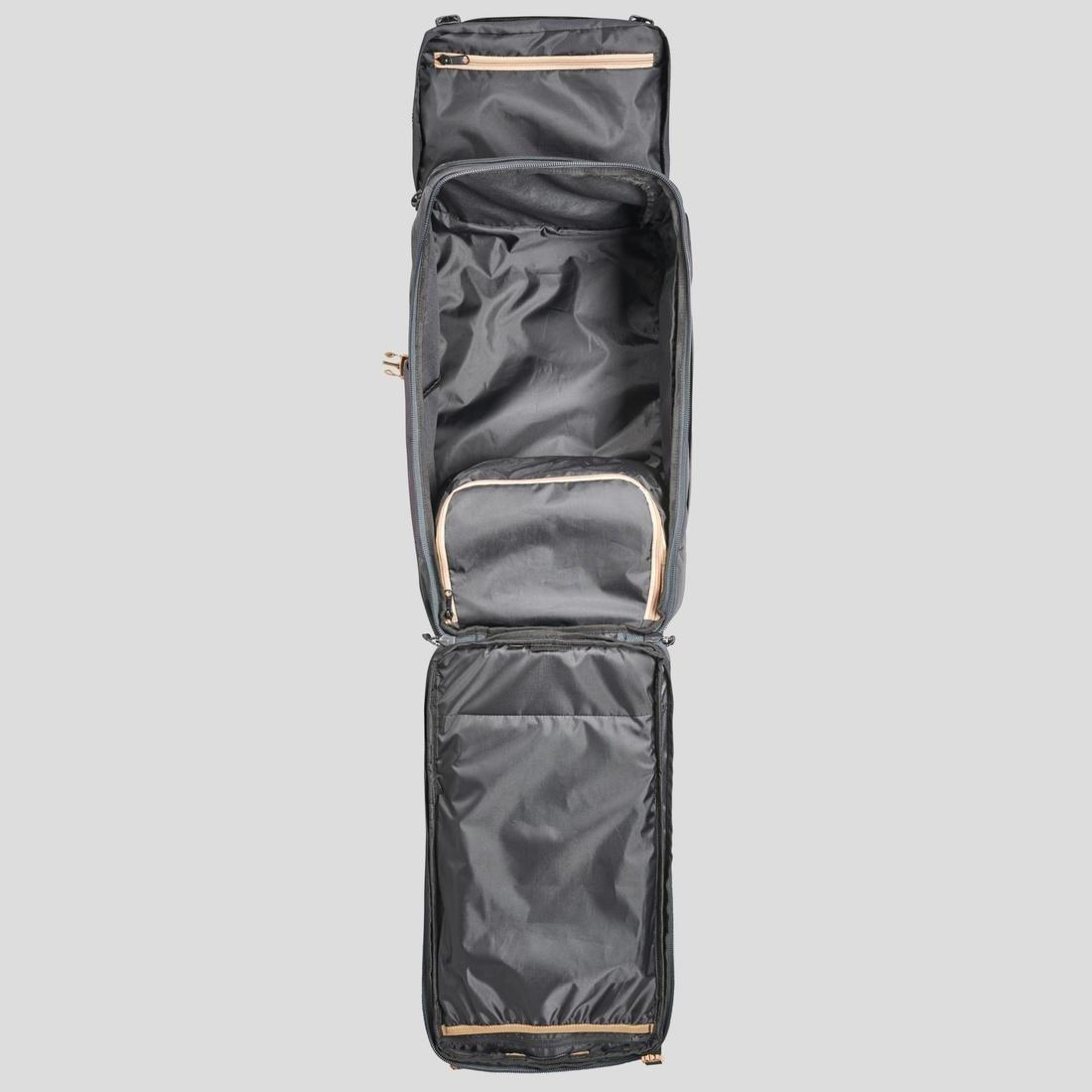 Unique Size  Trekking Travel Rucksack 60 Litres | Travel 100, Dark Ivy Green, , large image number 5