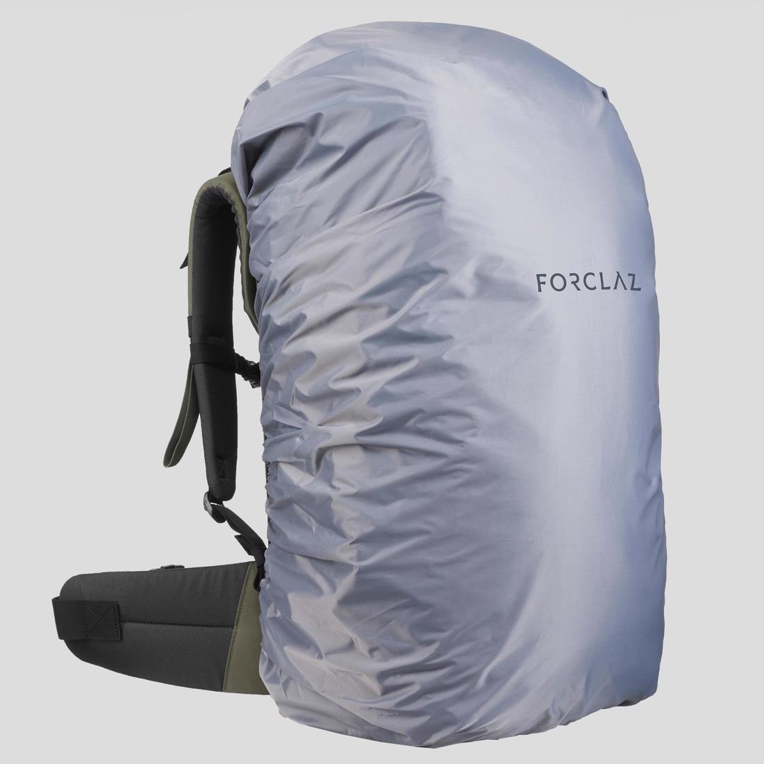 Unique Size  Trekking Travel Rucksack 60 Litres | Travel 100, Dark Ivy Green, , large image number 12