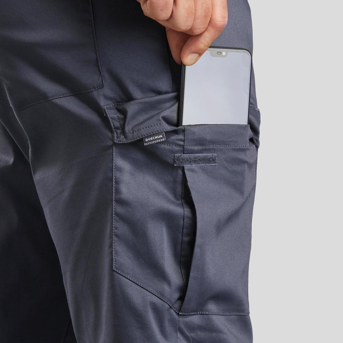W30 L33  Men's Nature Walking Trousers - NH100, Carbon Grey, , large image number 4